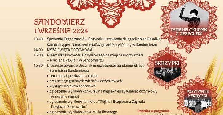 Sandomierz: Powiatowe Święto Plonów.