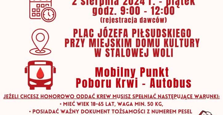 Stalowa Wola: Honorowo oddaj krew