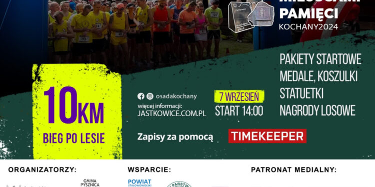 Jastkowice:  Zapisz się na Bieg Miejscami Pamięci Kochany 2024