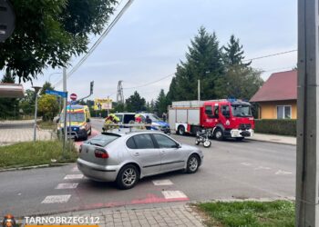 Tarnobrzeg: Zderzenie osobówki z motocyklem