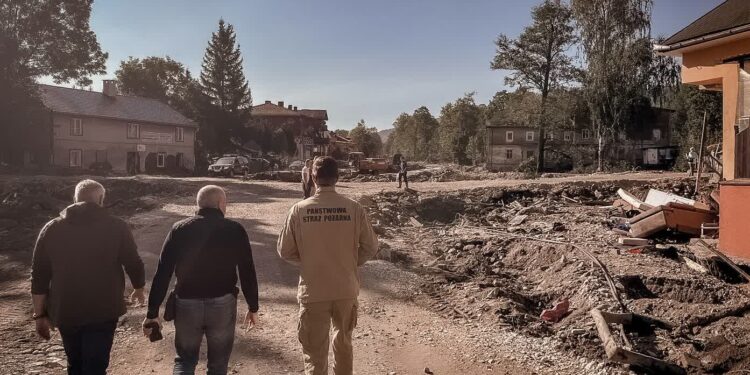 Podkarpacie: Działania podkarpackich strażaków na terenach powodziowych