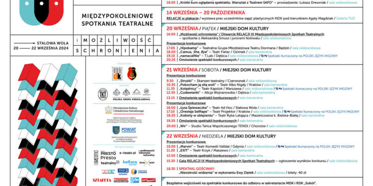 Stalowa Wola: W piątek  ruszają RELACJE – Międzypokoleniowe Spotkania Teatralne