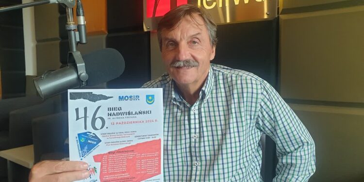 Janusz Chabel, kierownik organizacyjny 46. Biegu Nadwiślańskiego im. Alfreda Freyera