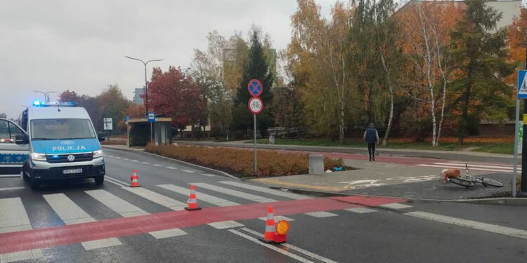 Stalowa Wola: Potrącenie rowerzysty