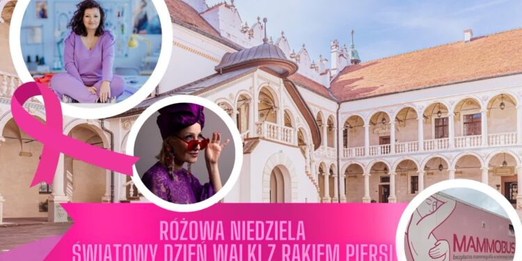 Baranów Sandomierski. Różowa niedziela w Zespole Zamkowo Parkowym