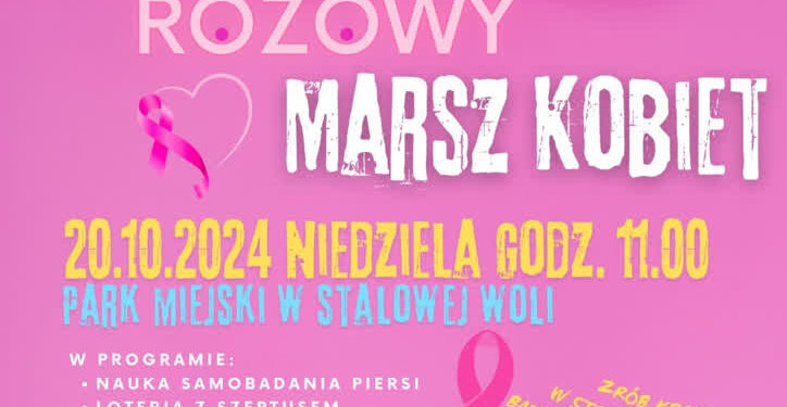 Stalowa Wola: W tą niedzielę weź udział w Różowym Marszu Kobiet i spotkaniu w parku