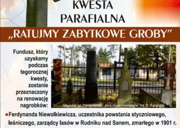 Rudnik nad Sanem: Będą kwestować na ratowanie zabytkowych nagrobków dwóch Niewolkiewiczów