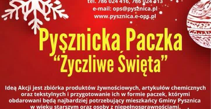 Pysznica: Rusza druga Pysznicka Paczka ŻYCZLIWE ŚWIĘTA