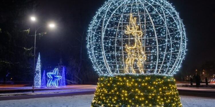 Przecław:  Świąteczne iluminacje