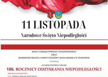 Staszów: Uroczystości z okazji 106. rocznicy odzyskania niepodległości.
