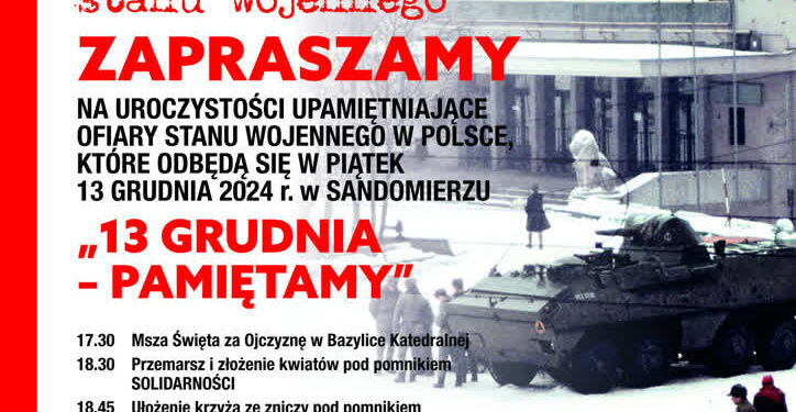 Sandomierz: Obchody rocznicy stanu wojennego
