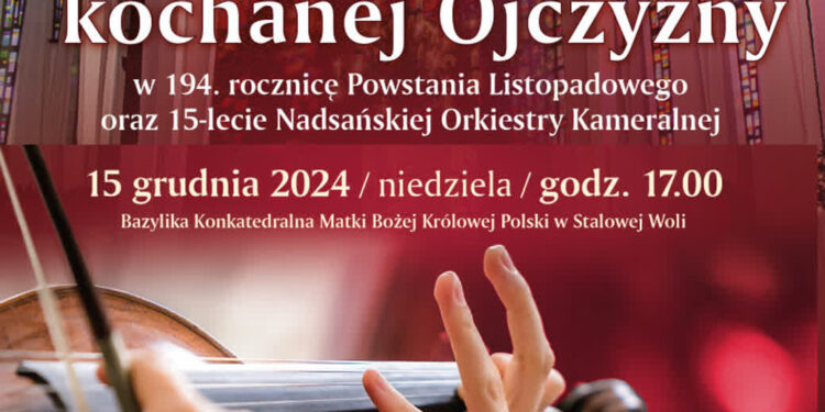 Stalowa Wola: W niedzielę w Konkatedrze koncert patriotyczny Nadsańskiej Orkiestry Kameralnej