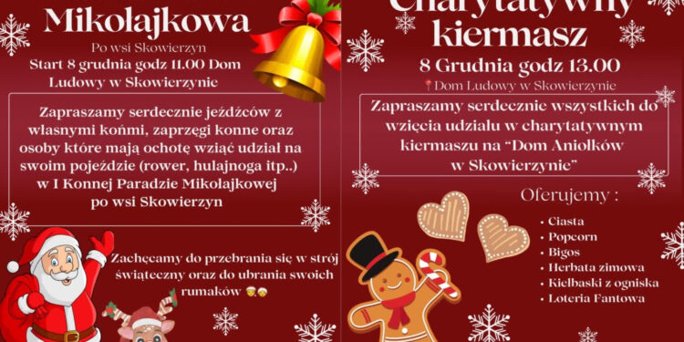 Skowierzyn: W tę niedzielę Konna Parada Mikołajkowa i kiermasz na rzecz Domu Aniołków