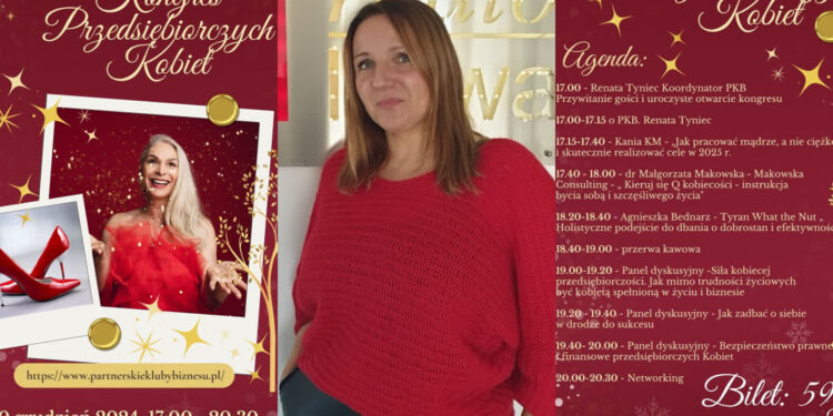 Tarnobrzeg: W czwartek, 5 grudnia, rozmowa z Renatą Tyniec, organizatorką Świątecznego Kongresu Przedsiębiorczych Kobiet