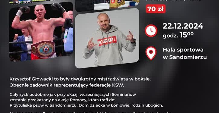 Sandomierz: Seminarium bokserskie z Krzysztofem Głowackim – dwukrotnym mistrzem świata