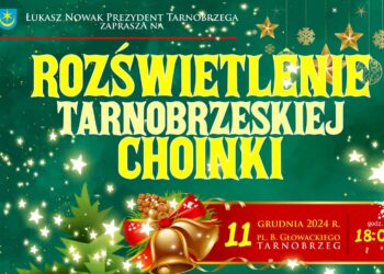 Tarnobrzeg: Uroczyste rozświetlenie miejskiej choinki