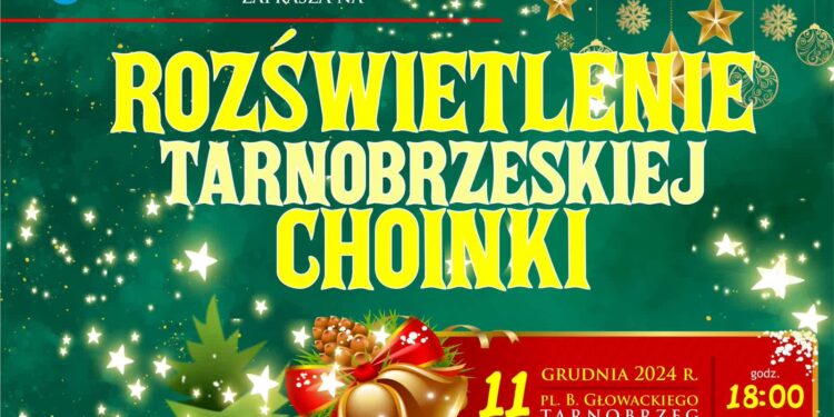 Tarnobrzeg: Uroczyste rozświetlenie miejskiej choinki