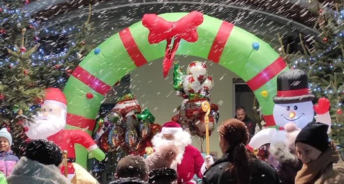 Gawłuszowice/Dębica: Rozświetlona choinka…