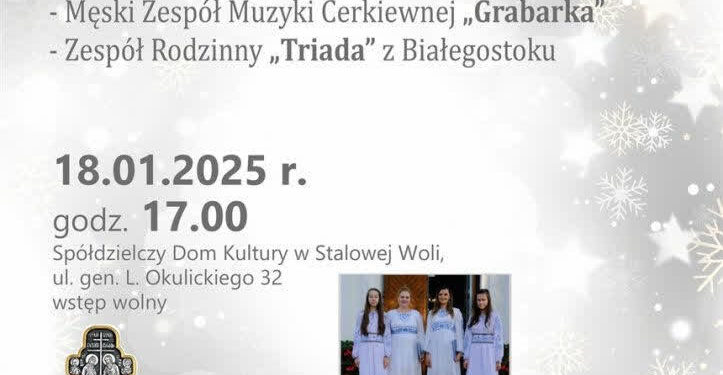Stalowa Wola: W sobotę Koncert Kolęd i Prawosławnych Hymnów Bożego Narodzenia