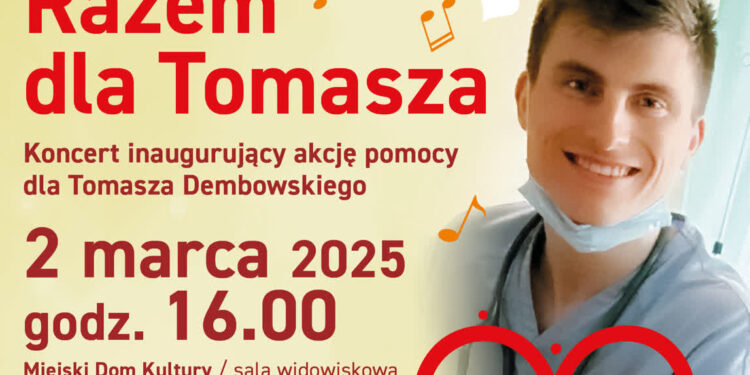 Stalowa Wola: W niedzielę w MDK  koncert charytatywny Razem dla Tomasza