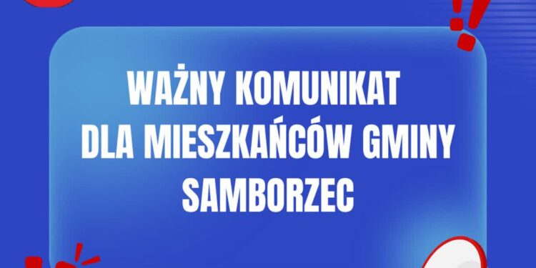 Samborzec: Awaria wodociągu!