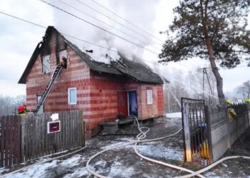 Dacharzów: Pożar domu. Jedna osoba nie żyje