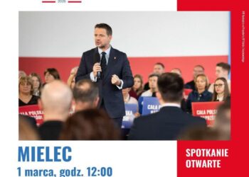 Mielec: Kandydat na Prezydenta RP  Rafał Trzaskowski odwiedza Podkarpacie