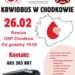 Chodków: Dziś honorowo oddają krew