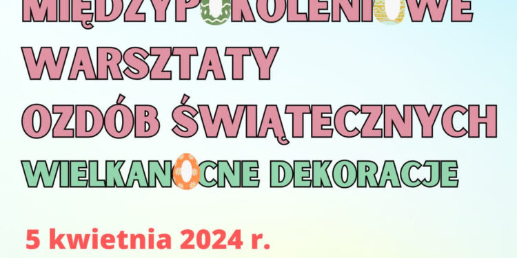 Stalowa Wola: Zapisz się na warsztaty ozdób wielkanocnych w MBP