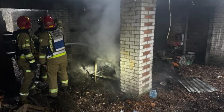 Bilcza: Pożar budynku gospodarczego