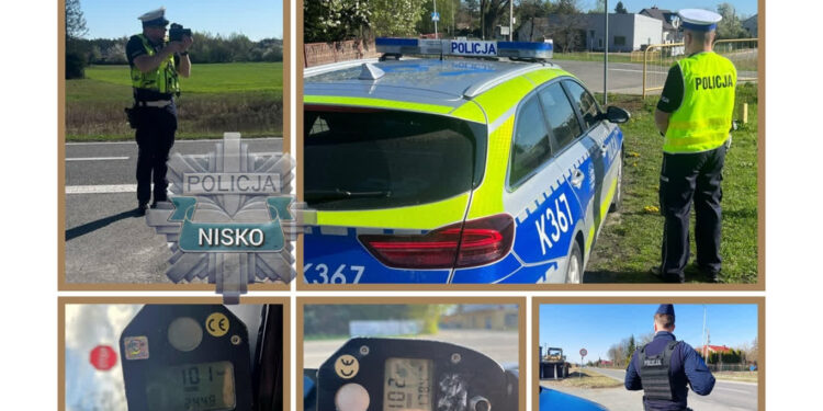 Nisko: Jeden wypadek, jeden pijany rowerzysta i liczne przekroczenia prędkości – Policja podsumowała świąteczny weekend