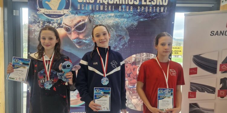 Tarnobrzeg: 6 medali UKS Delfin w Podkarpackiej Lidze Pływackiej Dzieci 11-12 lat Lesko II edycja wiosna