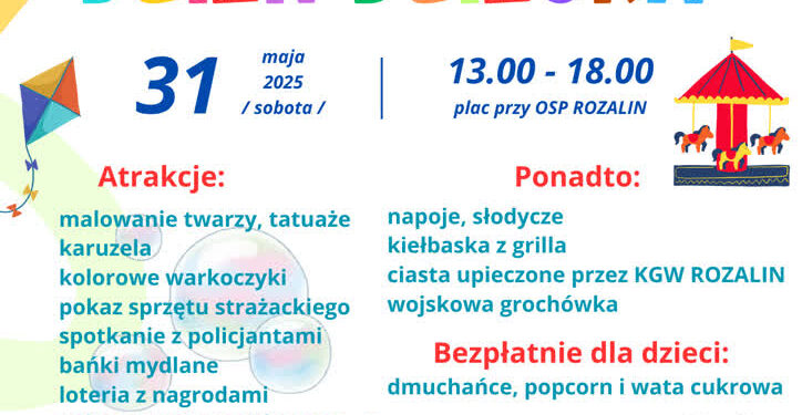 Rozalin: Dzień Dziecka z OSP i KGW