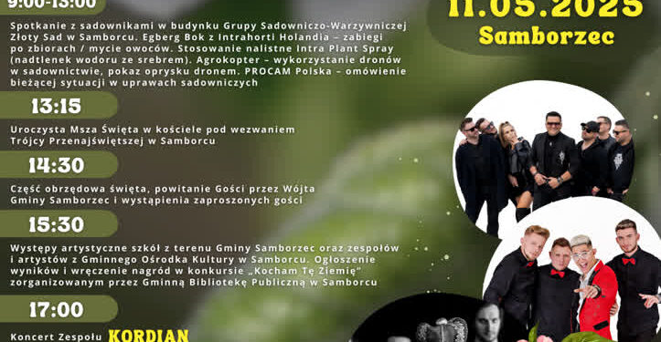 Samborzec: „Kordian”, „Discoboys” i „VIdeo” gwiazdami Wojewódzkiego Święta Kwitnącej Jabłoni
