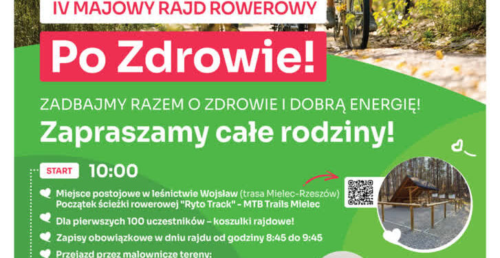 Mielec: Zwalcz go Uśmiechem zaprasza na majowy rajd rowerowy