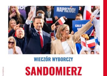 Sandomierz: Wieczór wyborczy Rafała Trzaskowskiego na sandomierskim rynku