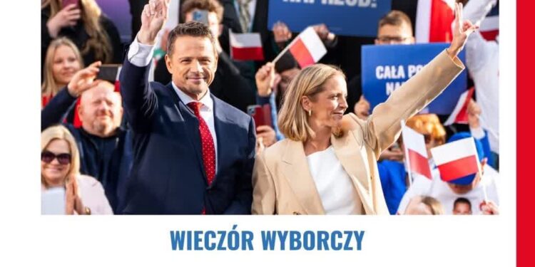 Sandomierz: Wieczór wyborczy Rafała Trzaskowskiego na sandomierskim rynku