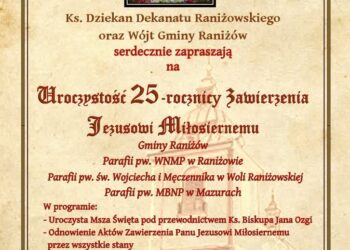 Raniżów: Rocznica zawierzenia całej Gminy Jezusowi Miłosiernemu