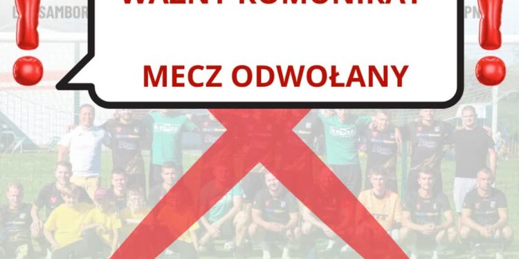 Samborzec: Mecz odwołany. LZS Samborzec awansuje do meczu finałowego w barażach