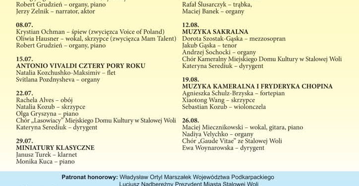 Stalowa Wola: XXXV Międzynarodowy Festiwal Muzyczny