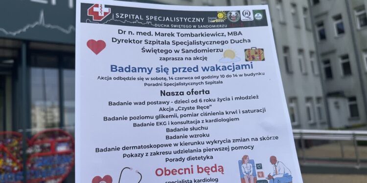 Sandomierz: „Badamy się przed wakacjami”.