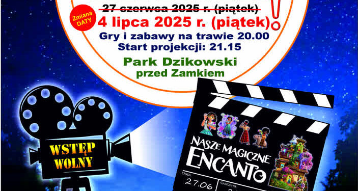 Tarnobrzeg: Zmiana terminu projekcji filmu „pod chmurką”