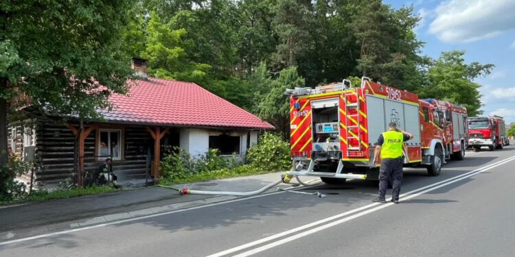Wólka Tanewska: Pożar domu jednorodzinnego