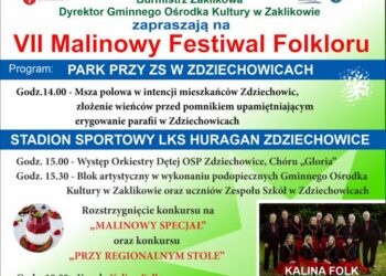 Zaklików: VII Malinowy Festiwal Folkloru odbędzie się 13 lipca w Zdziechowicach
