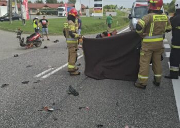 Klimontów: Śmiertelny wypadek. Zablokowana droga.