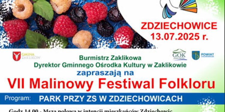 Zdziechowice: W tę niedzielę Malinowy Festiwal Folkloru