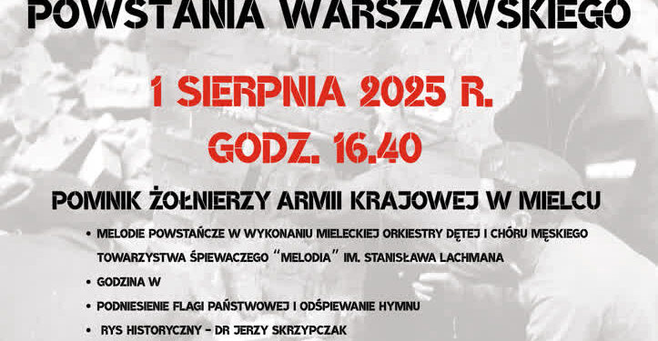 Mielec: 1 sierpnia uroczystości upamiętniające wybuch Powstania Warszawskiego