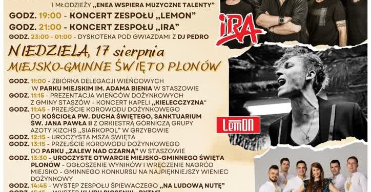 Staszów: Zbliżają się Dzień Chleba i Miejsko-Gminne Dożynki