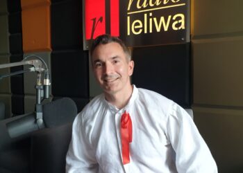 Łukasz Wilk, lokalny producent, właściciel firmy „Jajka z Sokoła”