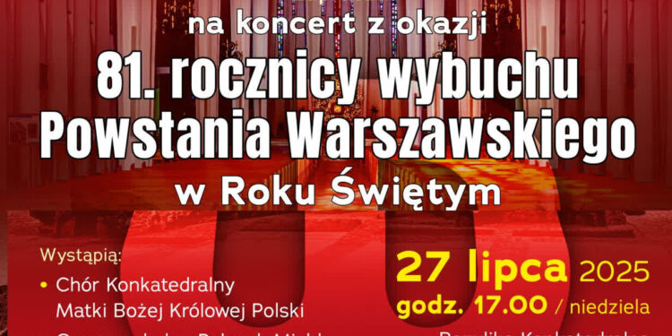 Stalowa Wola: W niedzielę koncert z okazji 81. rocznicy wybuchu Powstania Warszawskiego
